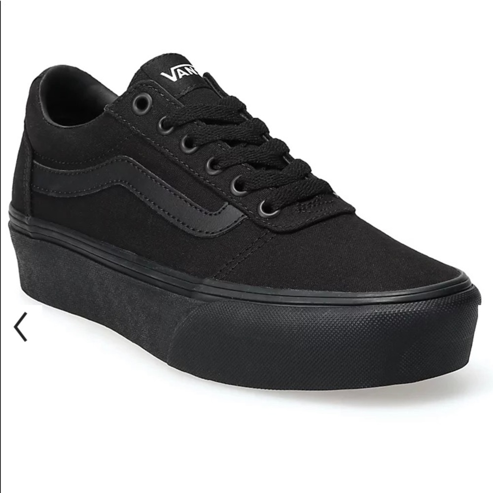 NEW VANS BLACK 7.5